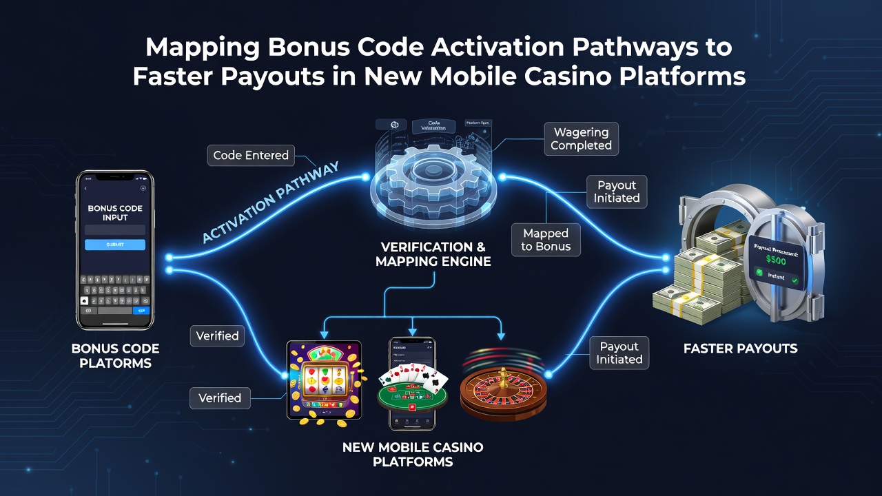 Diagram over aktiveringsveje og udbetalingshastighed i mobil casino